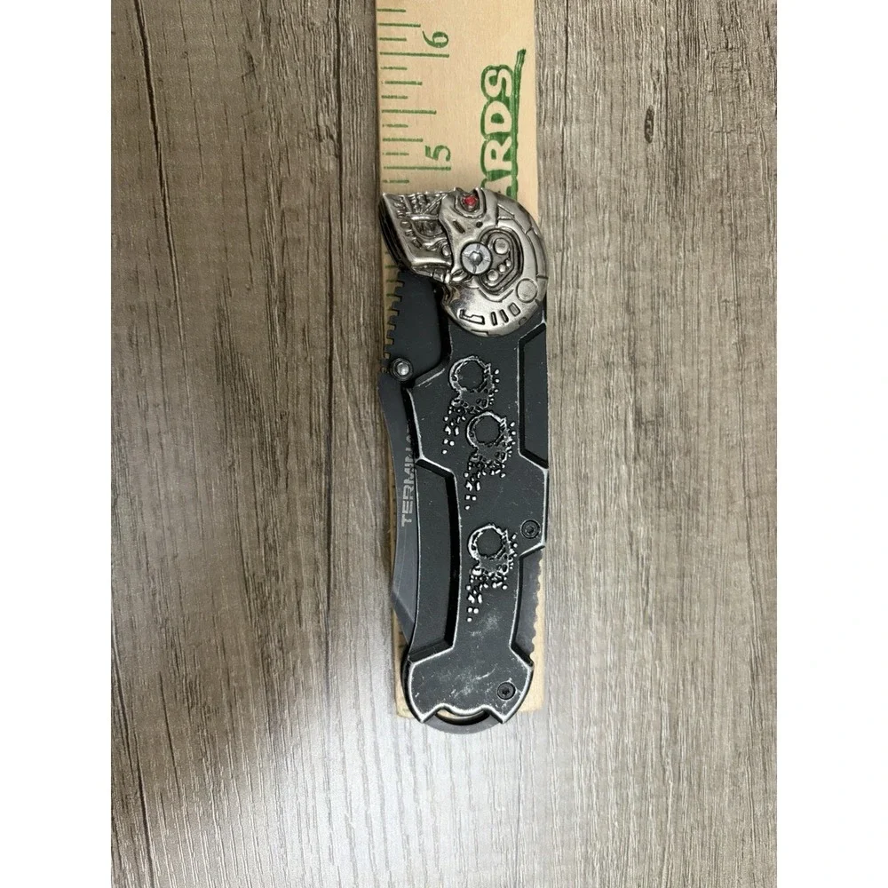 Terminator Salvation Knife Folding Pocket Schwarzenegger Movie Master Cutlery